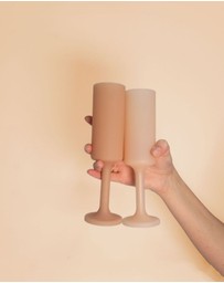 porter green - seff | silicone unbreakable champagne flutes
