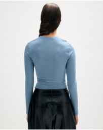 Minima Esenciales - Tore Gathered Jersey Bodysuit