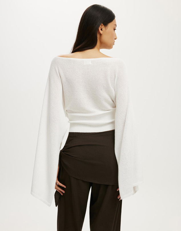Cotton On - Breezy Cape Knit Top