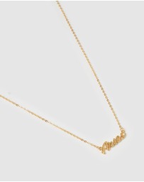 Izoa - Aries Written Star Sign Necklace
