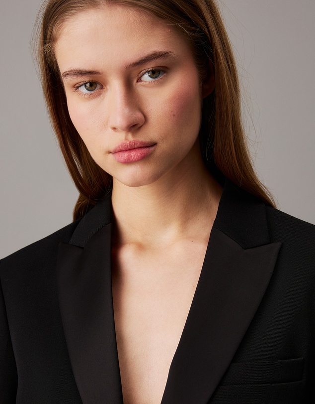 Calvin Klein - Wool Twill Tuxedo Blazer