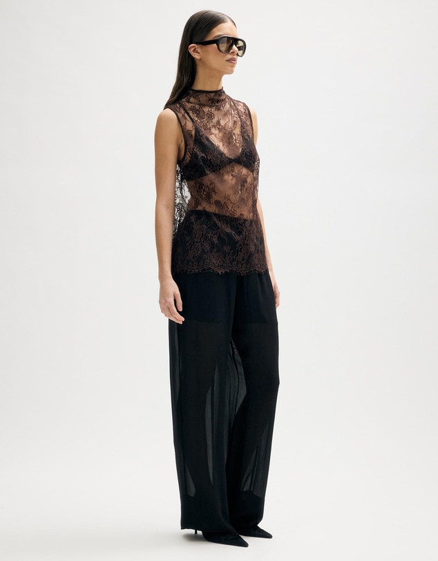 Minima Esenciales - Callan Sheer Wide Leg Pants