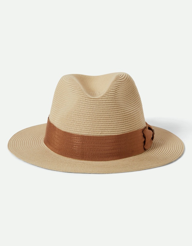 Brixton - Roma Straw Packable Fedora