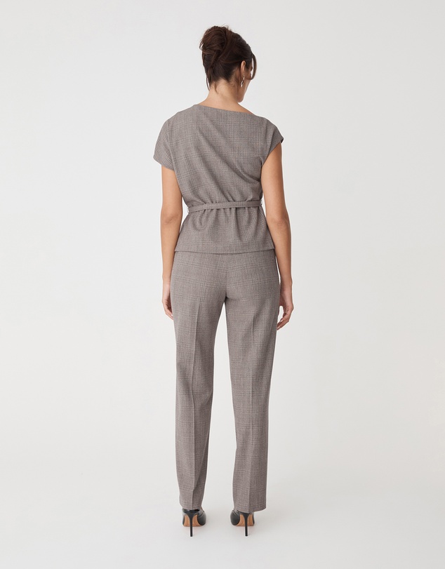 Forcast - Loretta Straight Check Pants