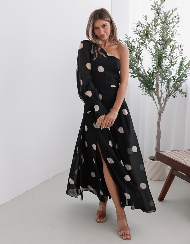 Esther & Co - Serenella Dress - Black Spot