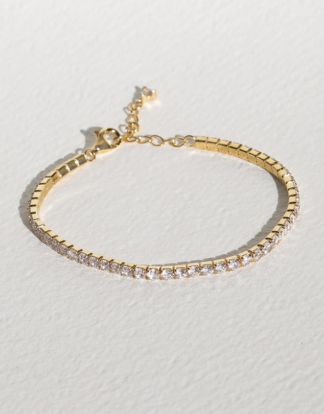 SAINT VALENTINE - Aspen Tennis Bracelet - Gold