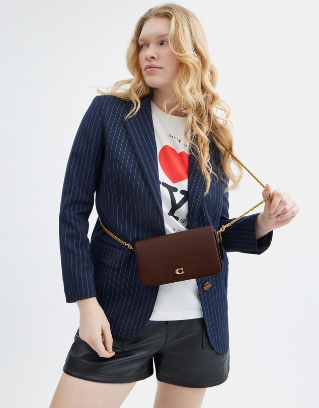 Coach - Polished Pebble Leather Essential Crossbody Bag