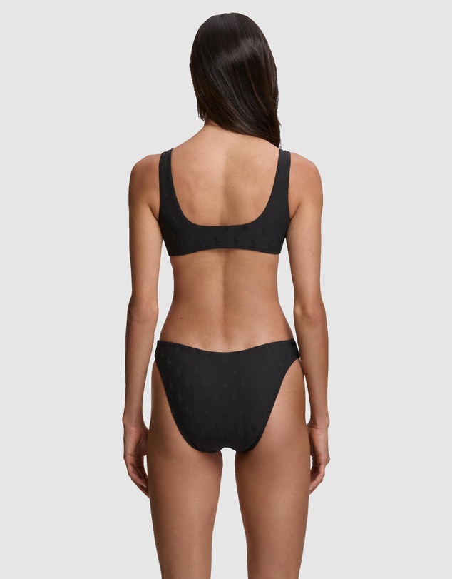 Polo Ralph Lauren - Logo Jacquard Deep Scoop Bikini Top