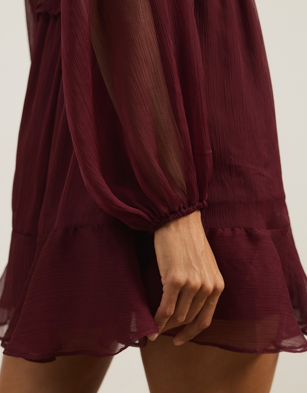 Atmos&Here - Benni Boho Mini Dress With Ruffle Detail