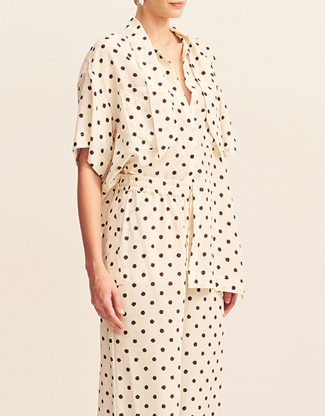 Shona Joy - Houston Side Split Short Sleeve Shirt