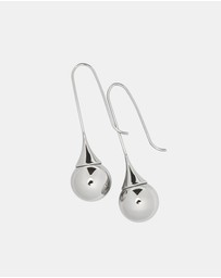 Pastiche - Silver Ball Drop Earrings