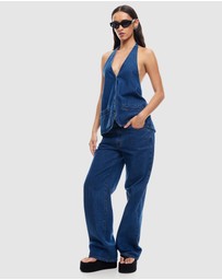 Lioness - Hills Denim Halter Top