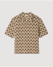Sandro - Terry Rope Shirt Cardigan