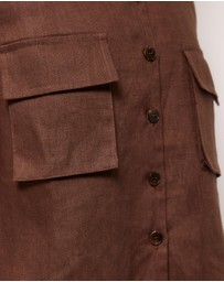 AERE - Patch Pocket Relaxed Linen Tank