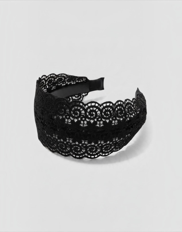 Mossée - Vivienne Black Lace Headband
