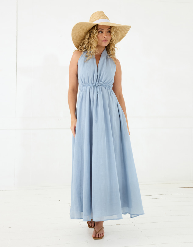 Morgan & Taylor - Camden Braided Raffia Wide-Brim Fedora in Natural Beige