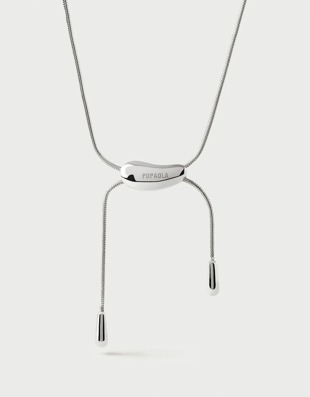 PDPAOLA - Rodeo Silver Slider Necklace