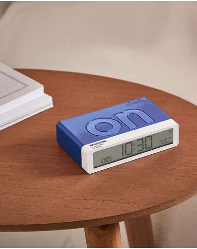 Lexon - Lexon Flip Classic Reversible Alarm Clock PANTONE - Classic Blue