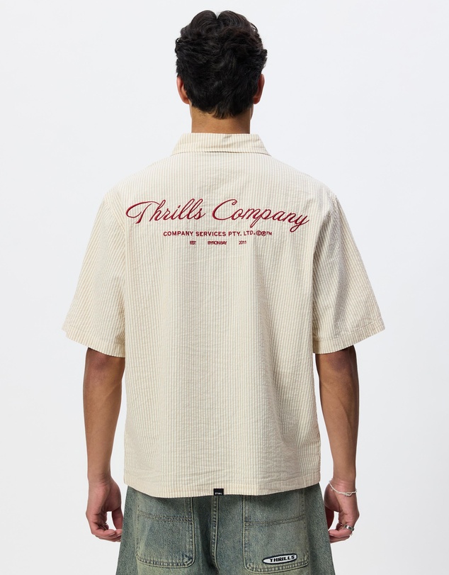 Thrills - Visions Box Crop Short Sleeve Shirt - ICONIC EXCLUSIVE