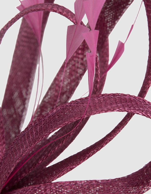 Max Alexander - Wine Sinamay Loops Fascinator