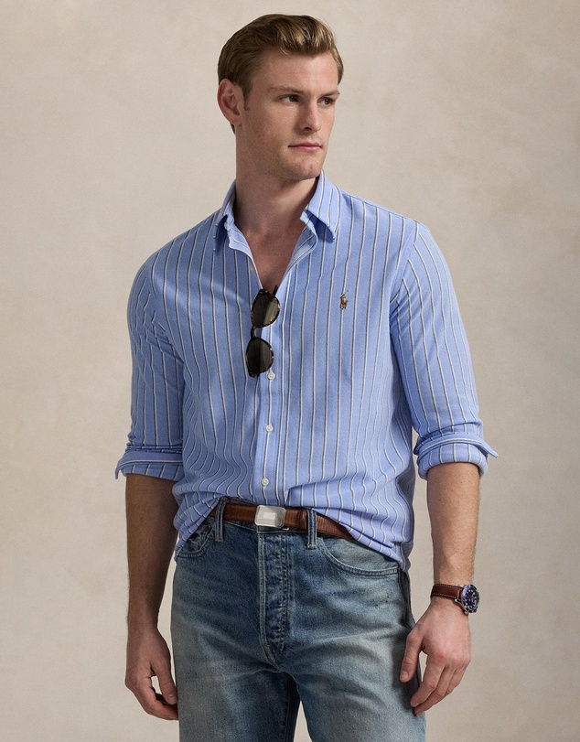 Polo Ralph Lauren - ICONIC EXCLUSIVE - Striped Knit Oxford Shirt