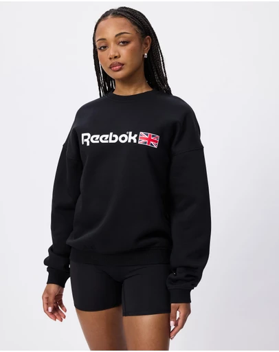 Reebok - Relaxed Fit Crew Neck Sweatshirt