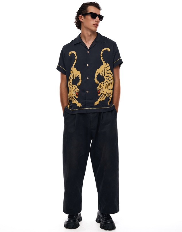 THE TALES - Crouching Tiger Silk Shirt