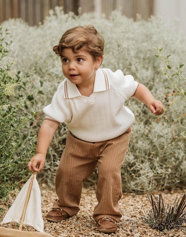 Bebe by Minihaha - Evan SS Collared Jumper - Babies