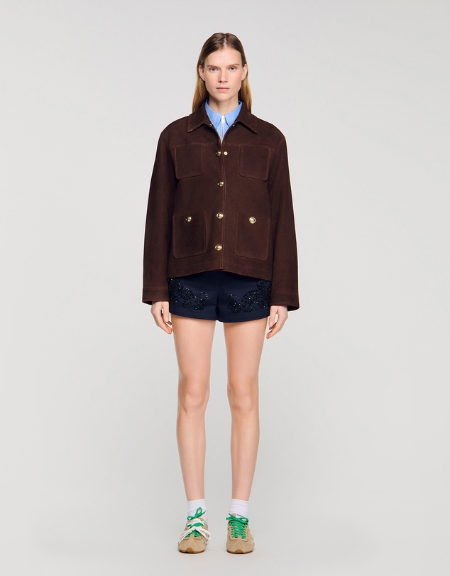 Sandro - Deniz Leather Jacket