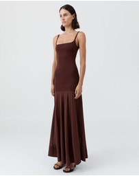 St. Agni - Sheer Silk Circle Hem Dress