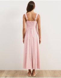 Atmos&Here - Pippa Sleeveless Linen Blend Midi Dress