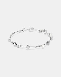 Swarovski - Constella Tennis Bracelet, Crystal Pearl, Round Cuts, White, Rhodium Plated