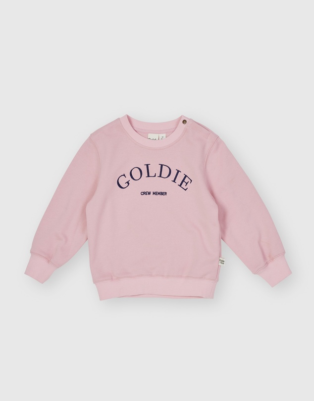 Goldie + Ace - Goldie Crew Embroidered Sweater - Babies-Kids