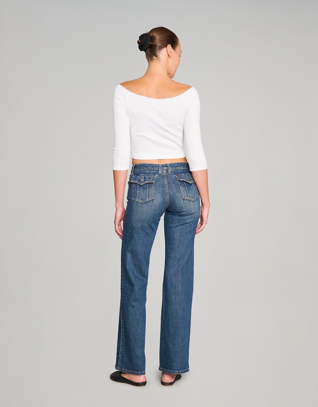 Love and Nostalgia - Sugar Baby White Rib Top