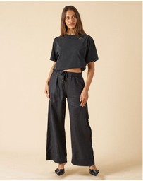 CAMIXA - Teesha Oversized Distressed Cotton T-Shirt