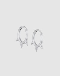 Elli Jewelry - Earrings Hoops Spikes Trend Must-Have Blogger in 925 Sterling Silver