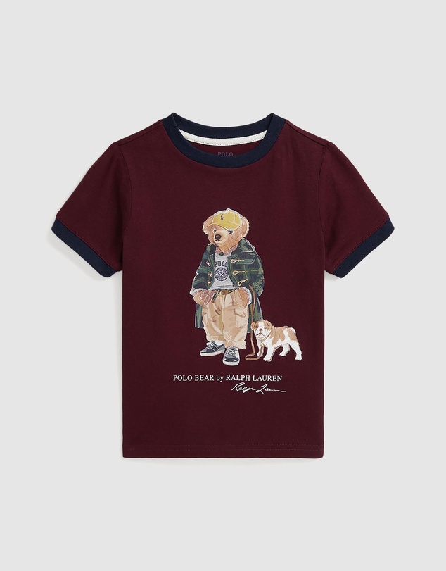 Polo Ralph Lauren - Polo Bear Cotton Ringer Tee - Kids