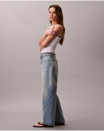 Calvin Klein Jeans - Allover Monogram 90s Straight Jeans