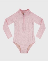 Aqua Blu Kids - Stepping Stones Long Sleeve One Piece - Kids
