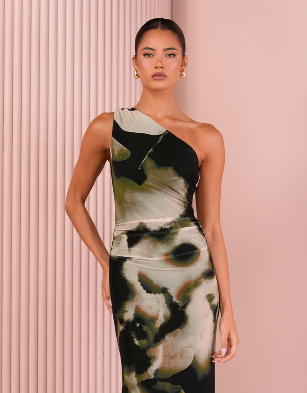 Azzurielle - Olwin One Shoulder Maxi Dress