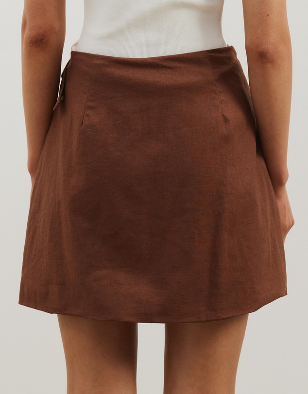 Atmos&Here - Zadie Mini Wrap Buckle Skirt