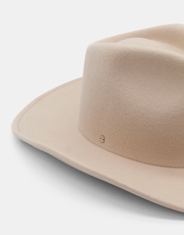 Morgan & Taylor - Arden Wool Cowboy Fedora in Cream