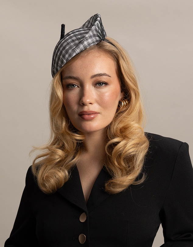Morgan & Taylor - Raquel Fascinator in Black and White