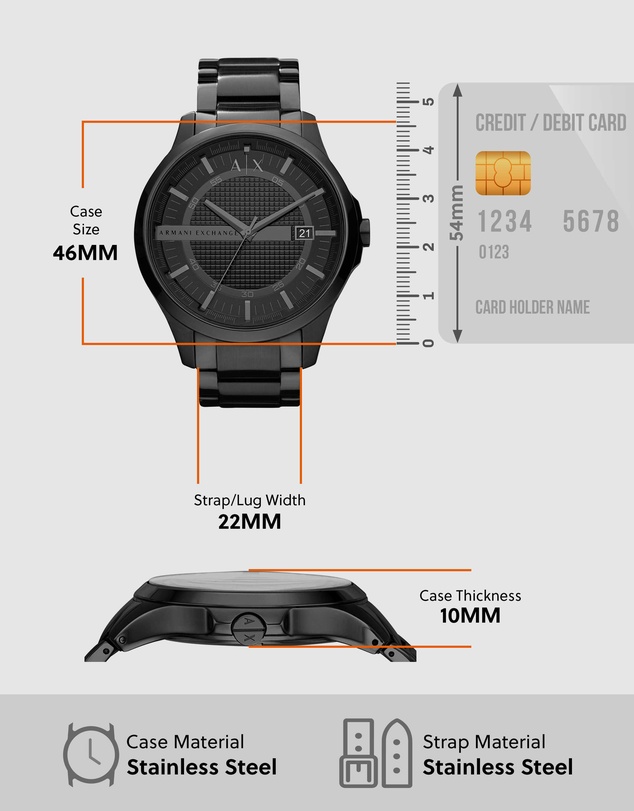 Armani Exchange - Black Analogue Watch