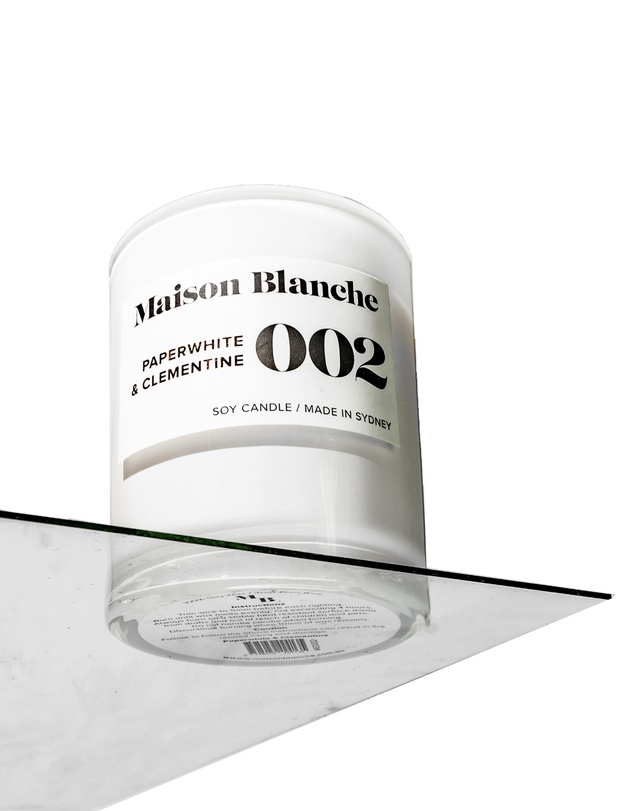 Maison Blanche - 002 Paperwhite & Clementine - Large Candle