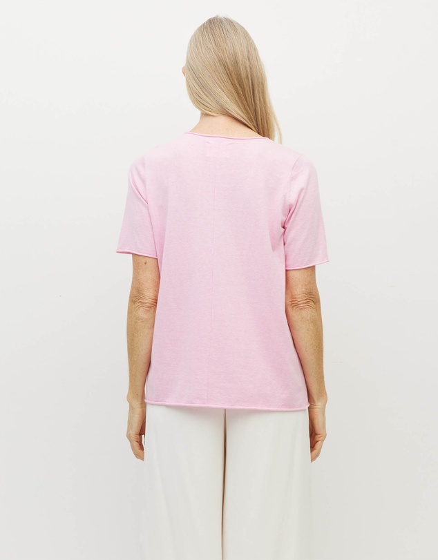 JH Lounge - JHL Crew T (Fine Cotton Cashmere) Candy Marle