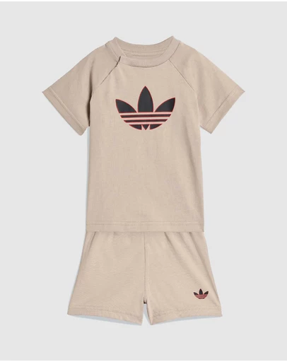 adidas Originals - Trefoil Shorts and Tee Set - Babies-Kids