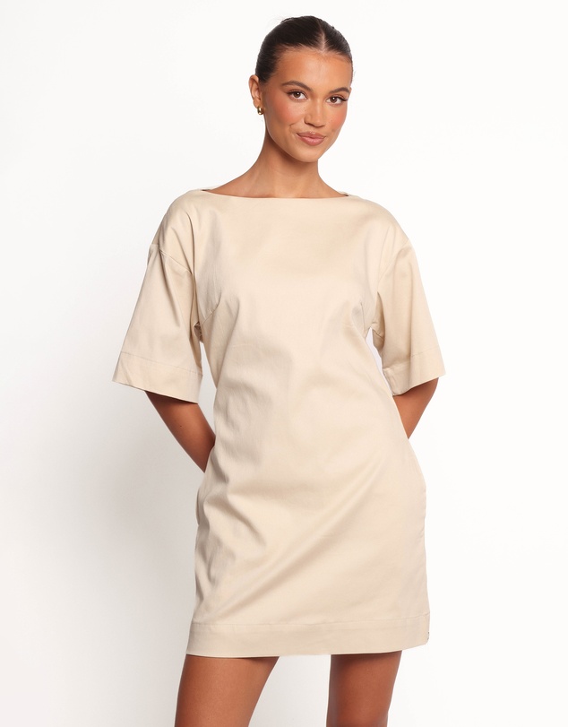Petal & Pup - Thorne Mini Dress - Beige