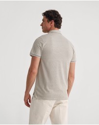 Oxford - Milo Printed Jersey Polo With Pocket