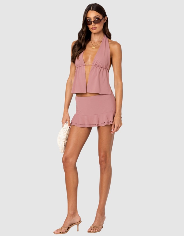 EDIKTED - Kobi Ruffled Mini Skort
